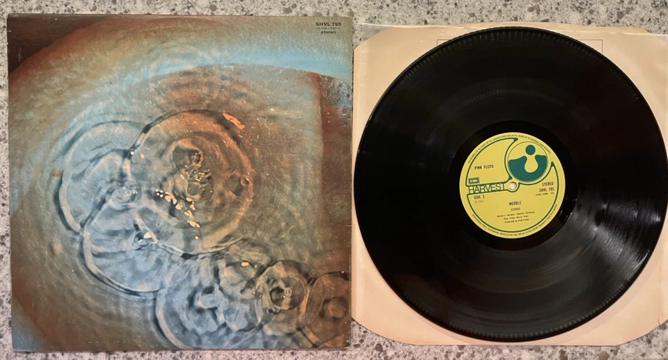 Pink Floyd ‎– Meddle ; 1974 LP UK HTM Cut VG++ - Image 4 of 4