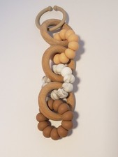 Little Chew Wood and Silicone Teether Car Seat Toy