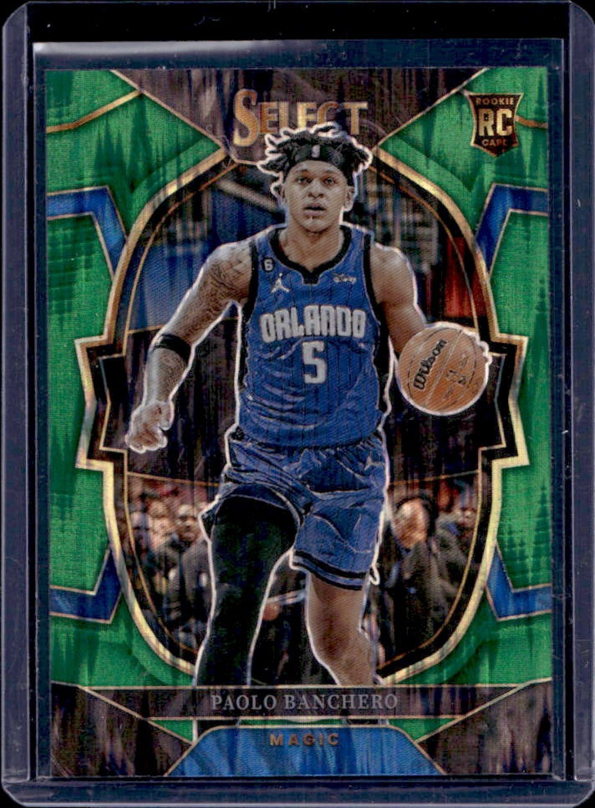 2022-23 Select Paolo Banchero RC Green Shock Prizm Concourse #72 Magic