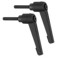 2Pcs Clamping Lever Handles, M5 x 25mm Male Thread Knobs Handle, Black