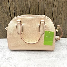 Kate Spade Women's Laurel Way Mini Reiley Satchel Crossbody Rose Gold And Purse