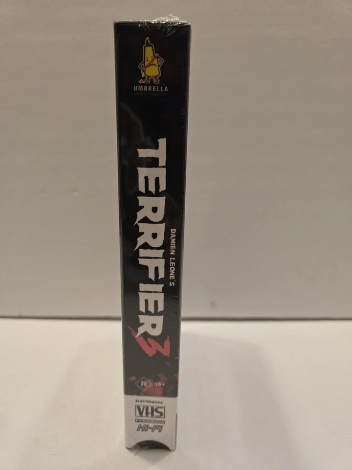 Terrifier 3 VHS 2024 Umbrella Entertainment Art The Clown OG Owner Fast Shipping - Image 4 of 4