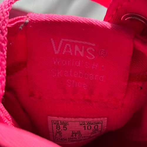 Vans Neon Pink Sk8-Hi Schuhe Größe Herren 8,5 Damen 10 - Bild 6 von 12