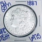 1887 BU UNCIRCULATED MORGAN SILVER DOLLAR AUTHENTIC U.S. MINT FREE SHIPPING 6975