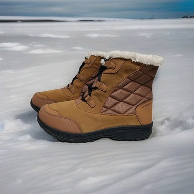 Columbia Women's Ice Maiden Shorty WP Winter Boots Elk/Black Size 11 BL0836-286