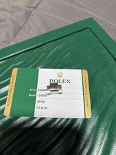 Rolex Platinum 15.5mm Link 116506 2020 Scrambled Number SG6W8xx Ice Blue 78596