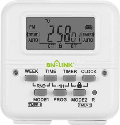 Digital Timer Outlet 7 Day Programmable Digital Outlet Timer with 2 Independent