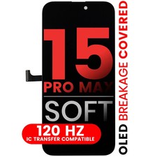 OLED Display Touch Screen for iPhone 15 Pro Max 120Hz Replacement with IC Chip