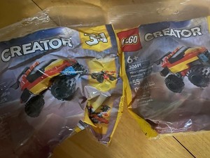 LEGO CREATOR: Mini Convertible Monster Truck (30691) Poly-bag, Sealed, Retired.