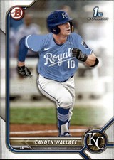 2022 Bowman Draft #BD-12 Cayden Wallace Kansas City Royals