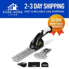 Lightweight Cordless Shears & Hedge Trimmer with Safety Features – Go with Joe