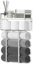 Towel Racks for Bathroom, Bathroom Shelf Over Toilet,Floating Shelves with Towel