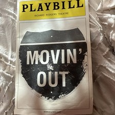 December 2004 -  Richard Rodgers Theatre Playbill - Movin Out - John Selya