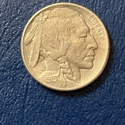 1913-S Buffalo Nickel Type 1 - Uncirculated - Lustrous - Nice Coin