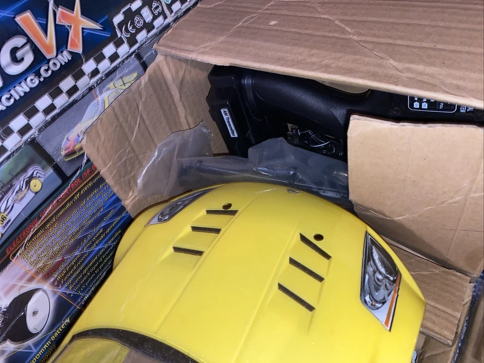 Lightning VX RTR Super Nitro RC Car with Remote Control Yellow 320-2 - Image 2 of 4