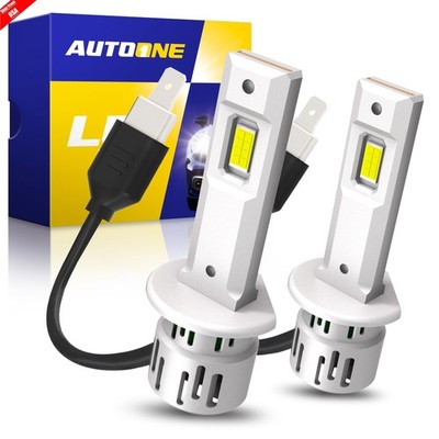 AUTOONE H1 LED Headlight Bulbs Kit 6500K White 60000LM Bright Hi/Low Beam 2-6x