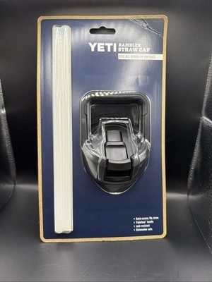 YETI Rambler Straw Cap with 2 Straws   Fits All Rambler Bottles   New
