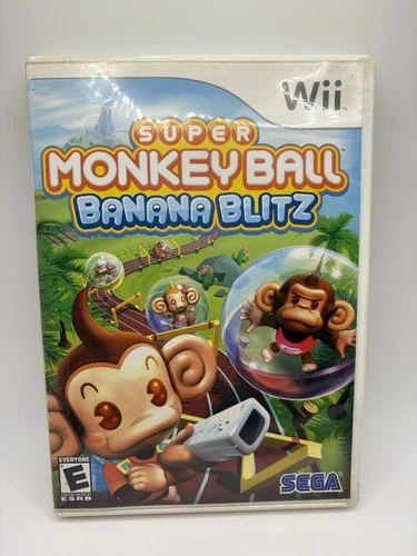 Super Monkey Ball: Banana Blitz (Nintendo Wii, 2006) CIB Complete w/ Manual