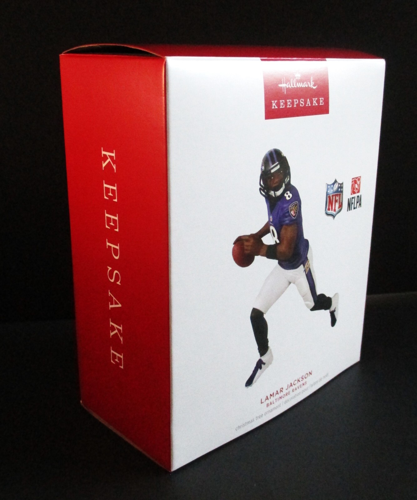 HALLMARK KEEPSAKE 2023 LAMAR JACKSON BALTIMORE RAVENS ORNAMENT NFL