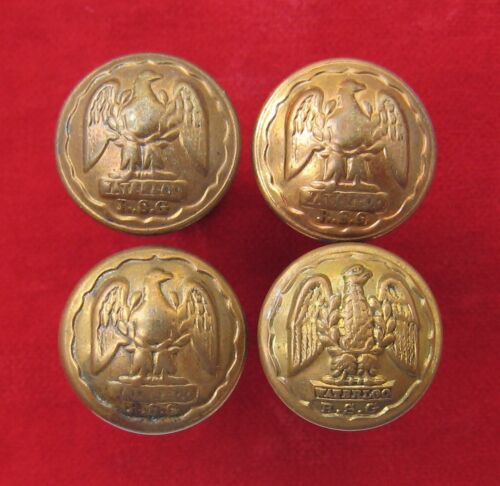 The Royal Scots Greys (2nd Dragoons) O/Rs Medium Sized Brass Buttons.  (x4) - Bild 1 von 4