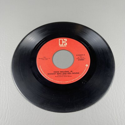 Hank Williams Jr. O.D. d In Denver / Whiskey Bent And Hell Bound 45 1979 Elektra