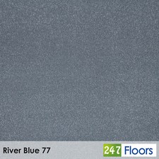 River Blue Condor Bellevue Saxony Carpet Stain Resistant Lounge Bedroom