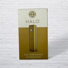 Halo 2.2xk Emergency Power Bank Gold USB-C Input USB-A Output
