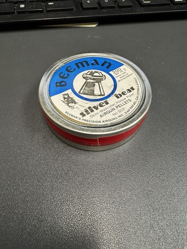 (MISPRINT) Vintage Beeman Silver Bear .177”/4.5mm Pellets Semi Wadcutter Sealed - Picture 4 of 7