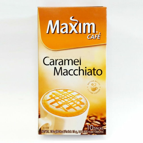 Korea Instant Sweet Coffee Mix Maxim Caramel Macchiato 13g X 10 Sticks