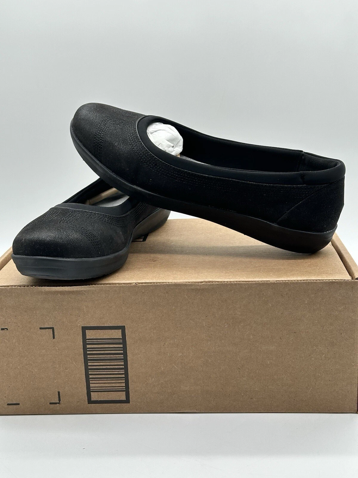 Ballerine Tried On Clarks Ayla basse da donna taglia 11 M nere comode