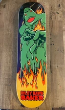Baker Riley Hawk Green Glob Guy skateboard deck RARE. Mint Condition.