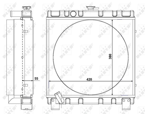 KüHler Alu GelöTet Passend FüR Kubota - NRF 54105-image