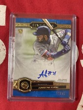 2021 Topps Five Star Blue #23/25 Anderson Tejeda #FSA-AT Rookie AUTO RC Rangers
