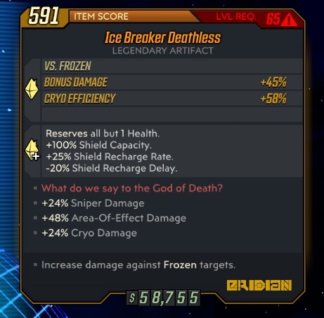 DLC 1-6 - PC/PS4/PS5/XBOX - Custom Level 72 Artefakte - Borderlands 3 - Bild 137 von 197