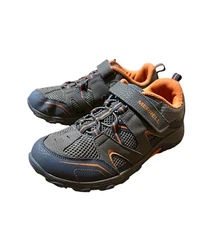 Merrell Trail Chaser Boys 5M Brown Orange  Lace Up Hook Loop Low Hiking Shoes