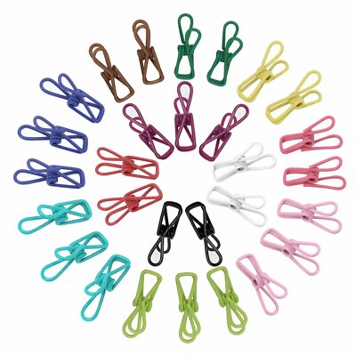 Confezione 12 mollette acciaio inox, ideali in lavanderia, giardino, cucina per chiudere i sacchetti, garage per organizzazione