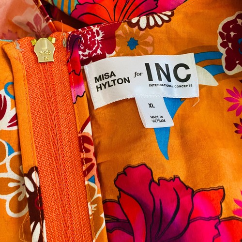 Misa Hylton For Inc International Concepts Bold Colorful Floral Women's XL Dress - Picture 10 of 14