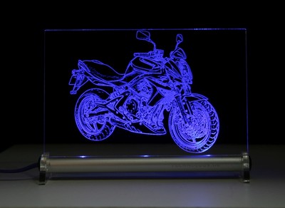 LED-Leuchtschild graviert ist Kawa ER6n  ER 6 N   ER-6n