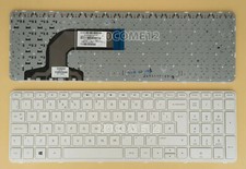 New For HP Compaq 15-h000 15-s000 Keyboard UK with Frame White