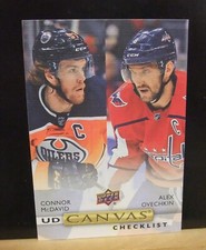 2019-20   connor mcdavid   alex ovechkin   ud series 1   ud canvas checklist