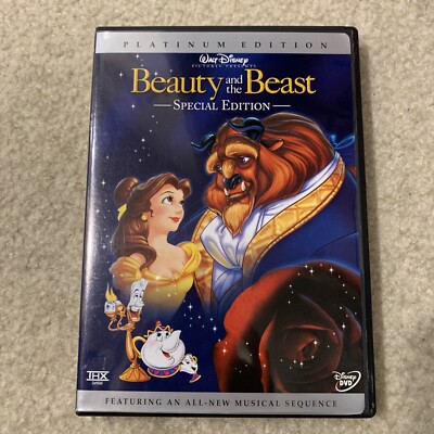 Disney Beauty and Beast Platinum Special Edition DVD 2 Disc New Music Sequence