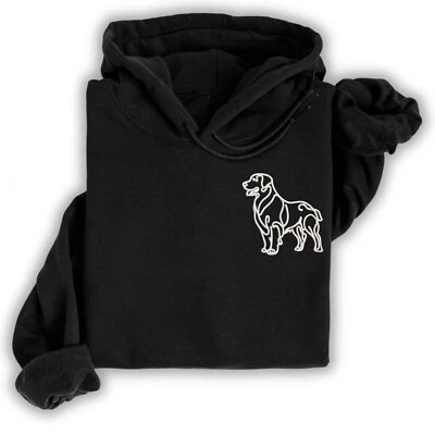 SIVIWONDER Hoodie Golden Retriever Goldie gestickt Hund wählbare Stickerei kuschelig Stick