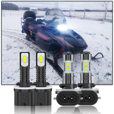 For Arctic Cat CrossFire R 8 LE 2009-2010 4x 894 893 LED Headlight Combo Bulbs