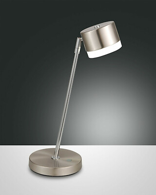 Fabas Luce LED Tischleuchte Venus Touch dimmbar Schreibtisch Wohnzimmer silber 