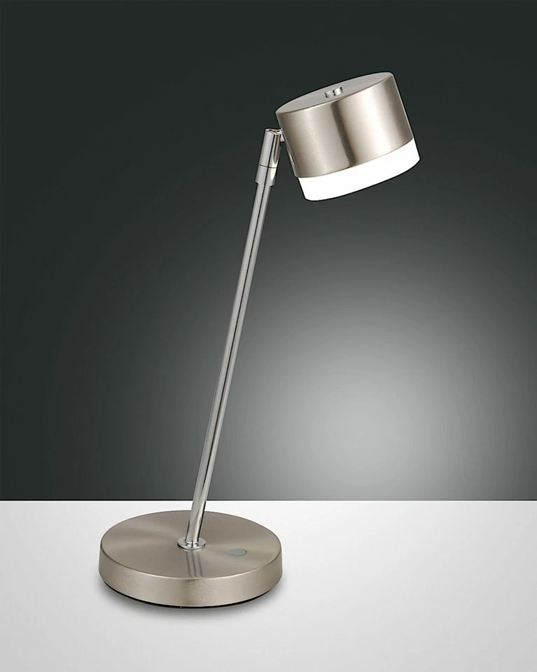 Fabas Luce LED Tischleuchte Venus Touch dimmbar Schreibtisch Wohnzimmer silber - Bild 1 von 1