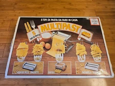 Vintage Marcato Atlas Multipast Lasagne Ravioli Spaghetti Linguini Tagliatelle