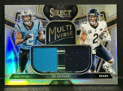 2023 Panini Select Football DJ Moore Multiverse Dual Patch Silver