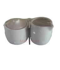 Target Cream and Sugar Set with Heart, Color White, 3" in height