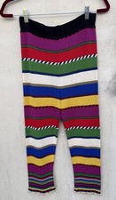 Vintage 80s Moschino Couture Knit Pant Made In Italy Novelty Archival Legging