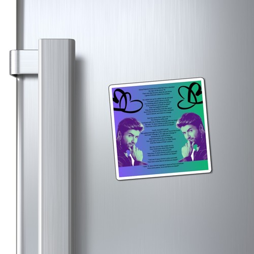 George Michael Bild- und Songtext zu "John und Elvis sind tot" Magnete - Bild 4 von 7